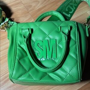 Steve Madden Vibrant Green Quilted Satchel